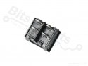 Rocker switch snap-in on/off double SPST black